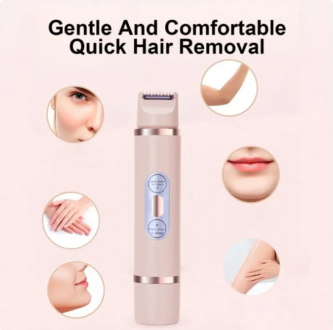 Dual-Head Women's Electric Epilator & Shaver